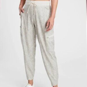 Athleta Venture Printed Pant Viper Gray Joggers Size 2